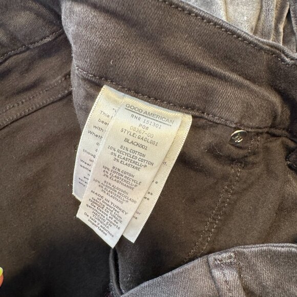 Good American Women's Good Legs Black Skinny Jeans Size 14 - Picture 7 of 7